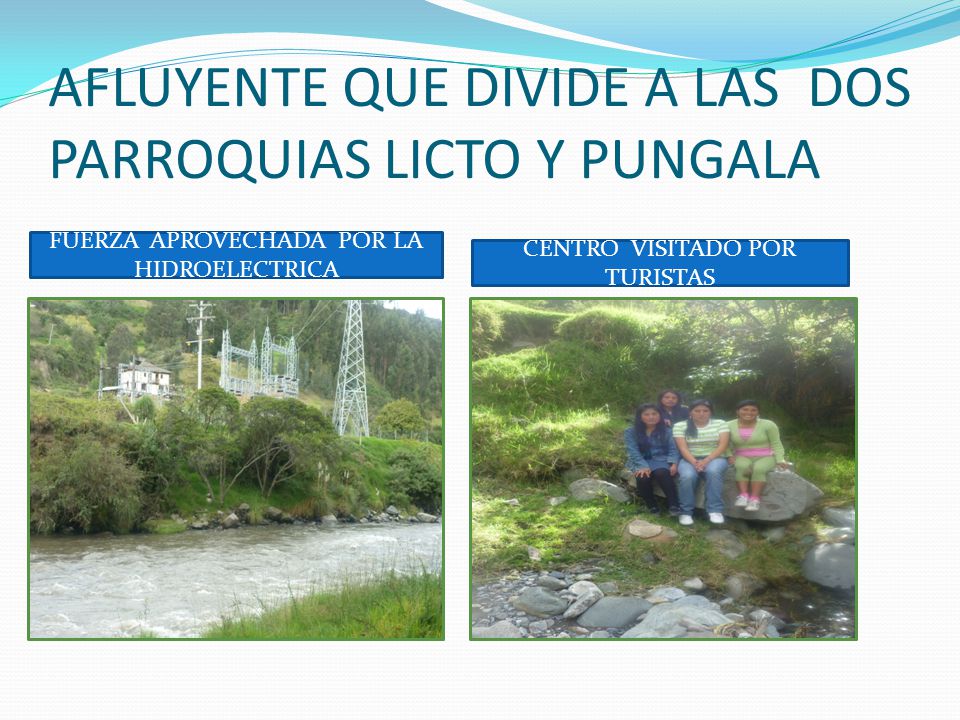 AFLUYENTE QUE DIVIDE A LAS DOS PARROQUIAS LICTO Y PUNGALA