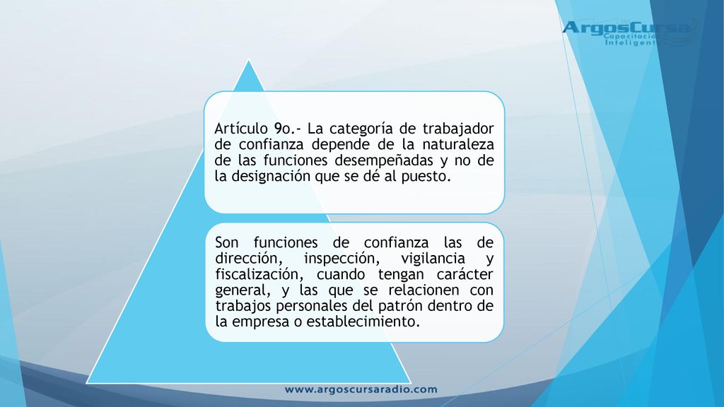 Artículo 9o.- La categoría de trabajador de confianza depende de la naturaleza de las funciones desempeñadas y no de la designación que se dé al puesto.