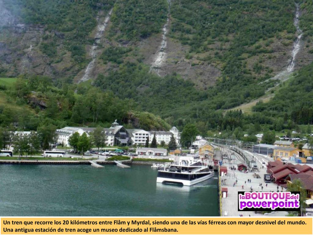 Un tren que recorre los 20 kilómetros entre Flåm y Myrdal, siendo una de las vías férreas con mayor desnivel del mundo.