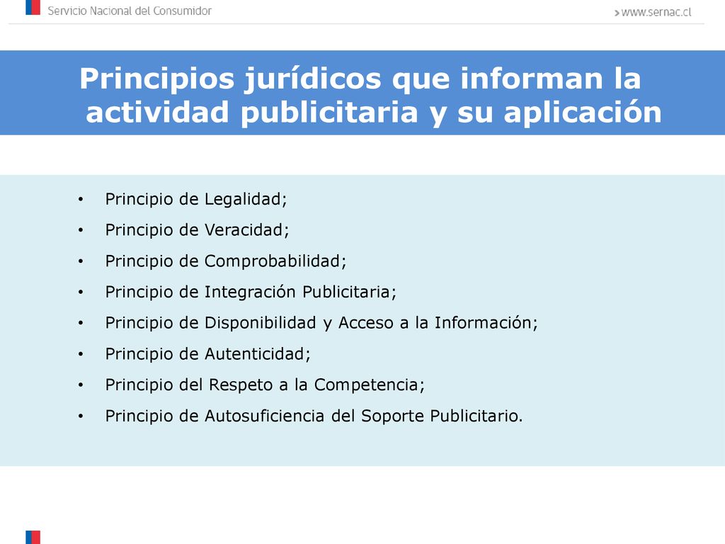 Principios jurídicos que informan la actividad publicitaria y su aplicación
