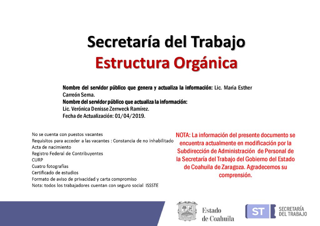 Nombre del servidor público que genera y actualiza la información: Lic