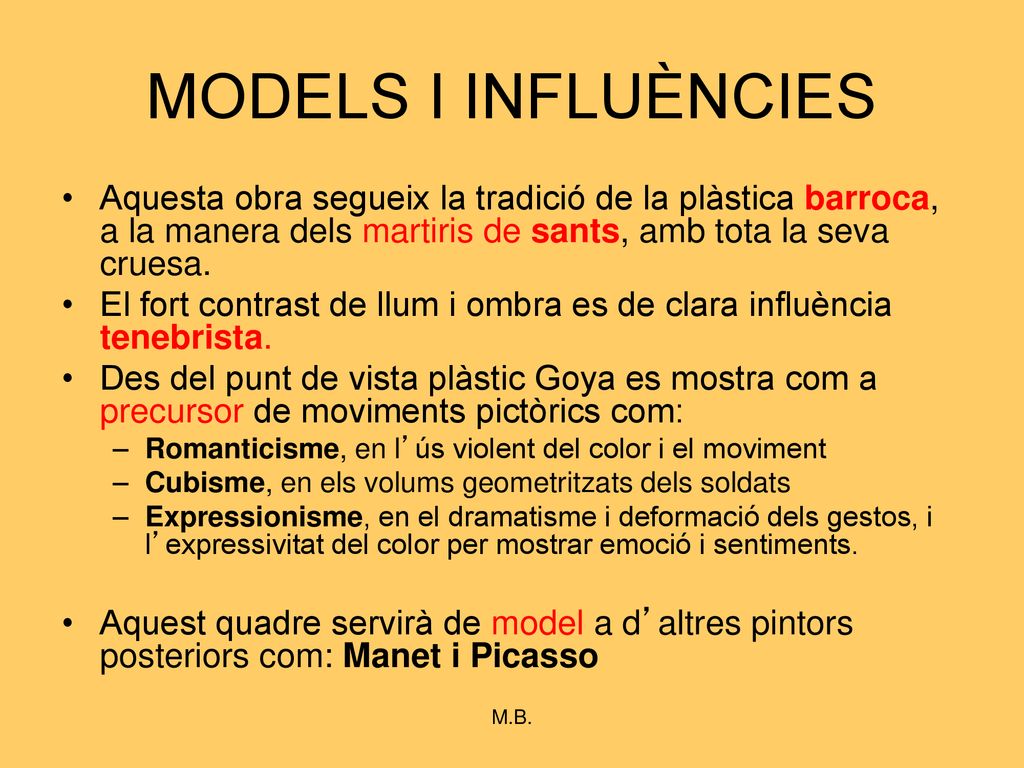 MODELS I INFLUÈNCIES Aquesta obra segueix la tradició de la plàstica barroca, a la manera dels martiris de sants, amb tota la seva cruesa.