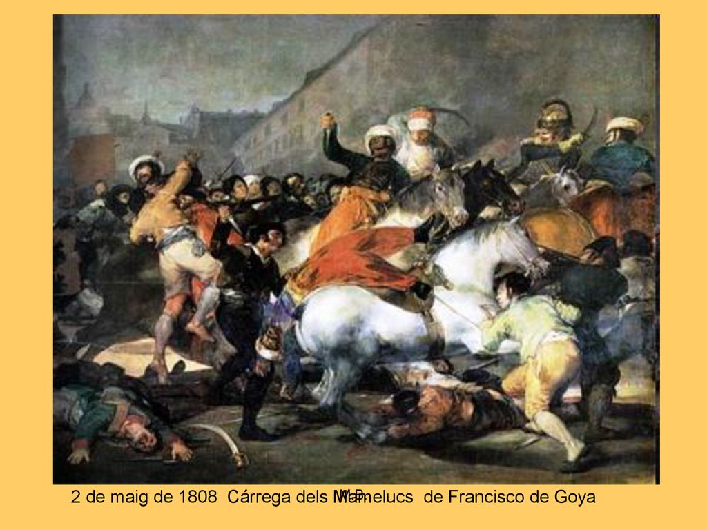 2 de maig de 1808 Cárrega dels Mamelucs de Francisco de Goya
