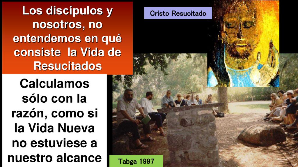Los discípulos y nosotros, no entendemos en qué consiste la Vida de Resucitados