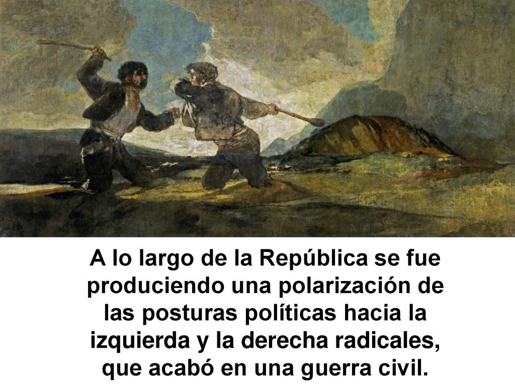 A lo largo de la República se fue produciendo una polarización de