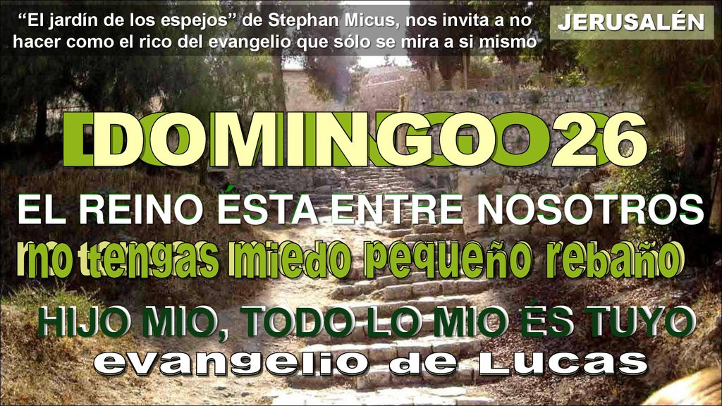 EL REINO ÉSTA ENTRE NOSOTROS EL REINO ESTA ENTRE NOSOTROS