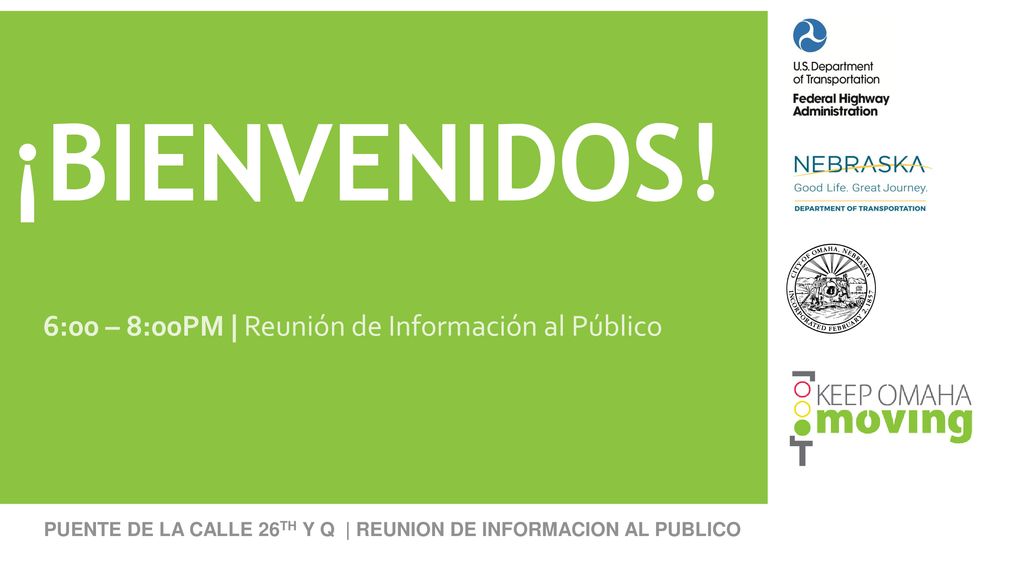 6:00 – 8:00PM | Reunión de Información al Público