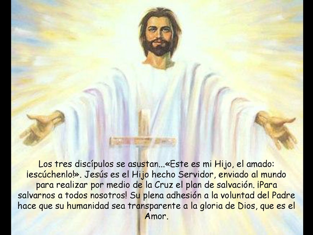 Los tres discípulos se asustan...«Este es mi Hijo, el amado: ¡escúchenlo!».
