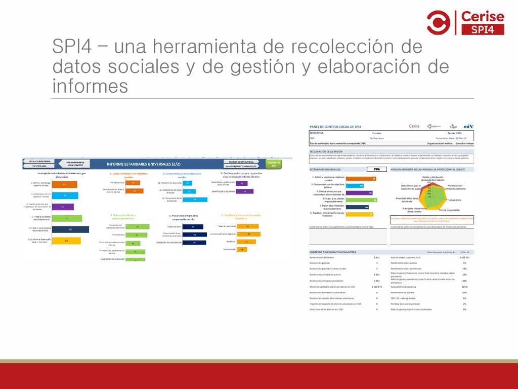 SPI4 – una herramienta de recolección de datos sociales y de gestión y elaboración de informes