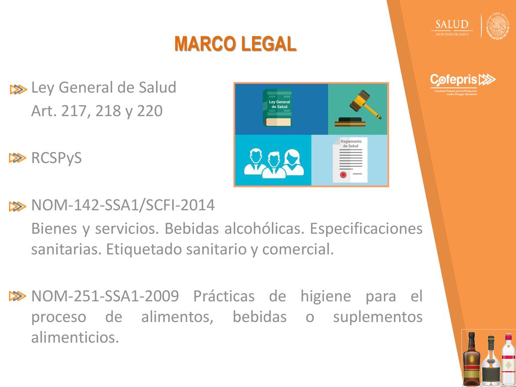 MARCO LEGAL Ley General de Salud Art. 217, 218 y 220 RCSPyS
