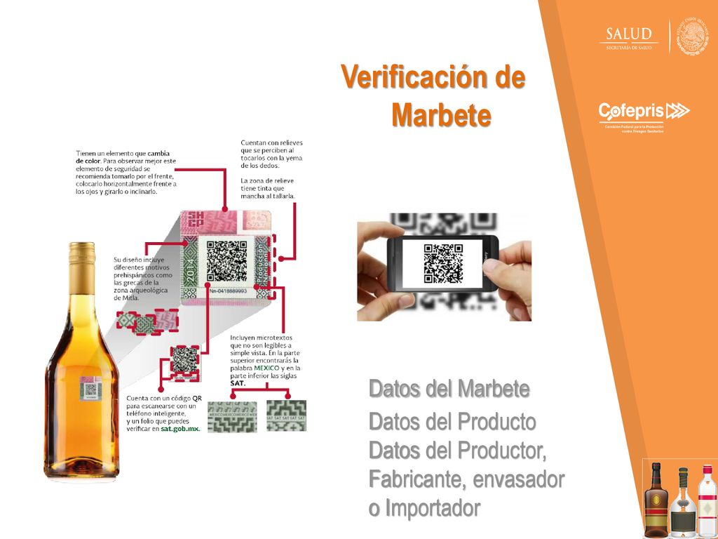Verificación de. Marbete. Datos del Marbete. Datos del Producto