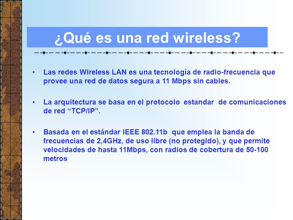 ¿Qué es una red wireless