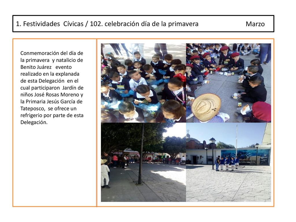 1. Festividades Cívicas / 102. celebración día de la primavera Marzo