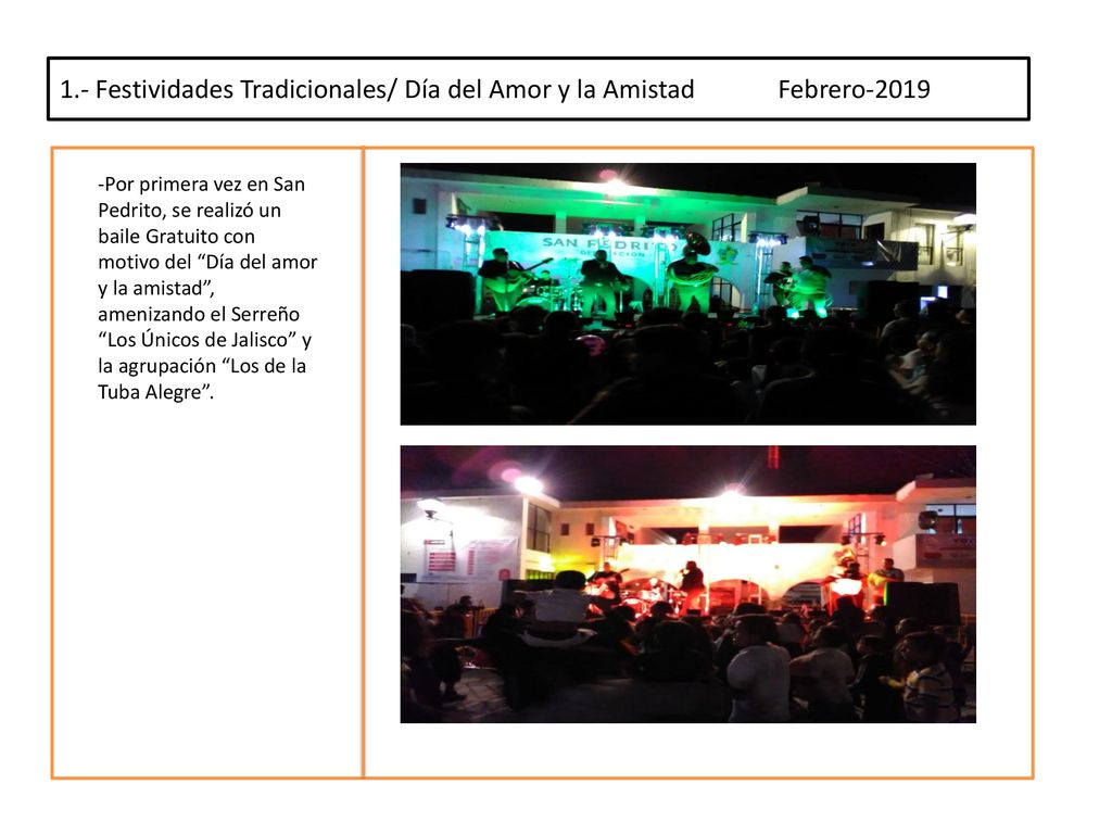 1.- Festividades Tradicionales/ Día del Amor y la Amistad Febrero-2019
