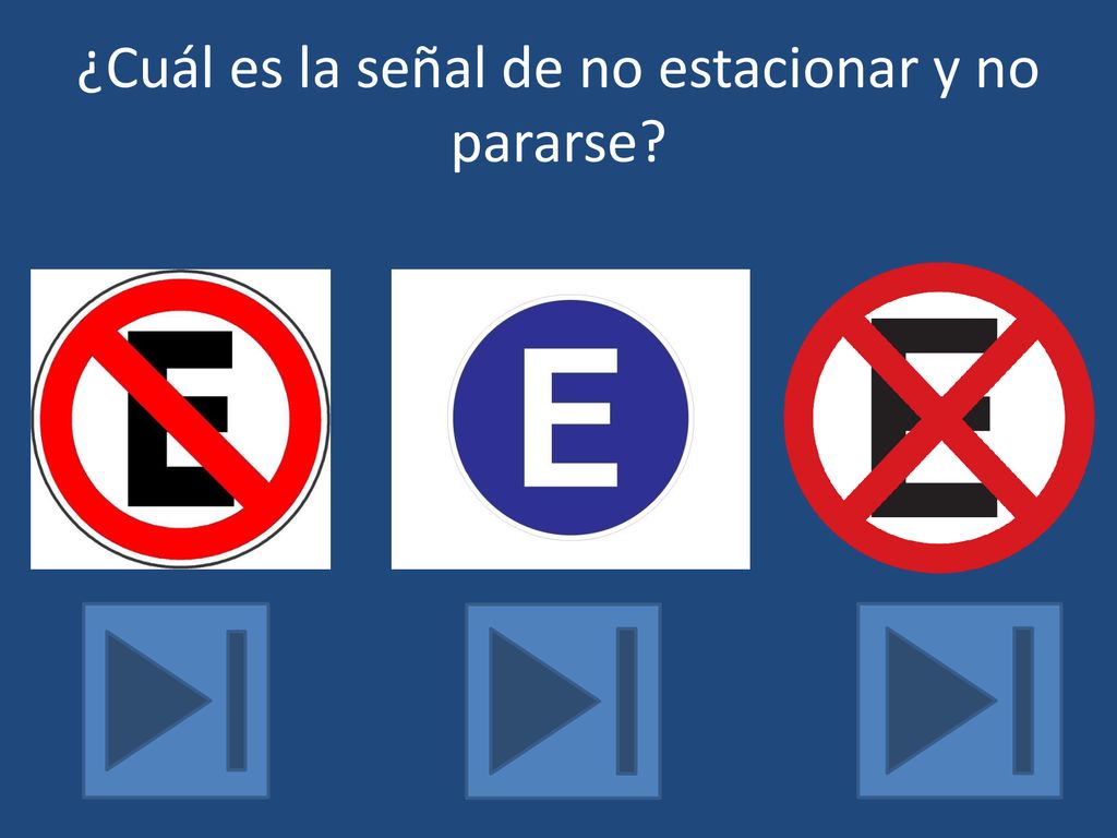 ¿Cuál es la señal de no estacionar y no pararse