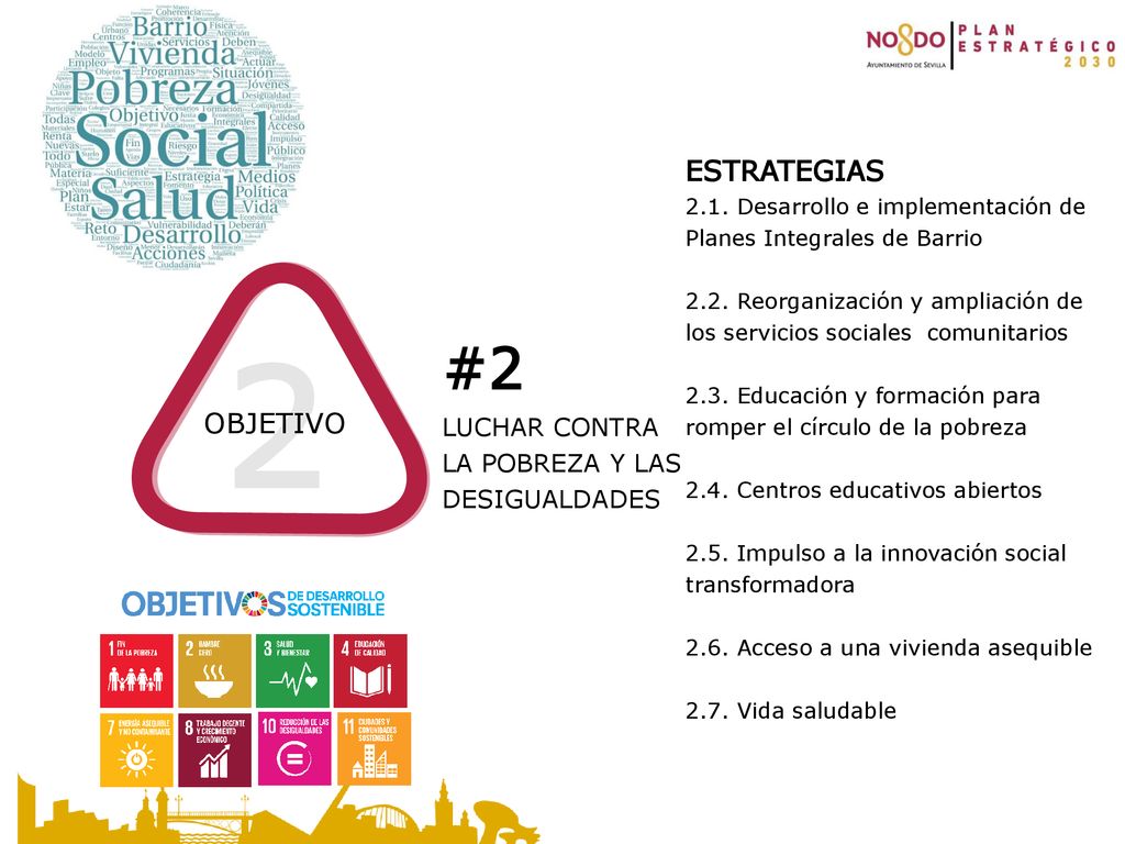 2 #2 ESTRATEGIAS OBJETIVO LUCHAR CONTRA LA POBREZA Y LAS DESIGUALDADES