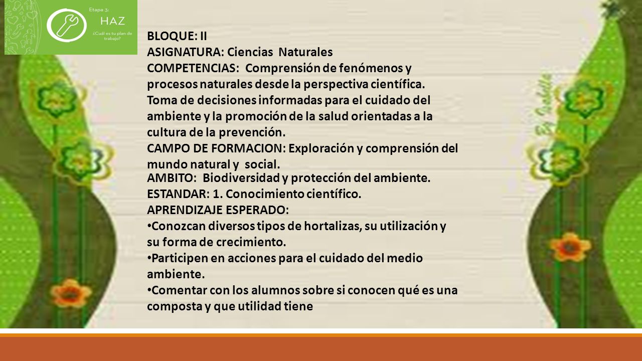 BLOQUE: II ASIGNATURA: Ciencias Naturales. COMPETENCIAS: Comprensión de fenómenos y procesos naturales desde la perspectiva científica.