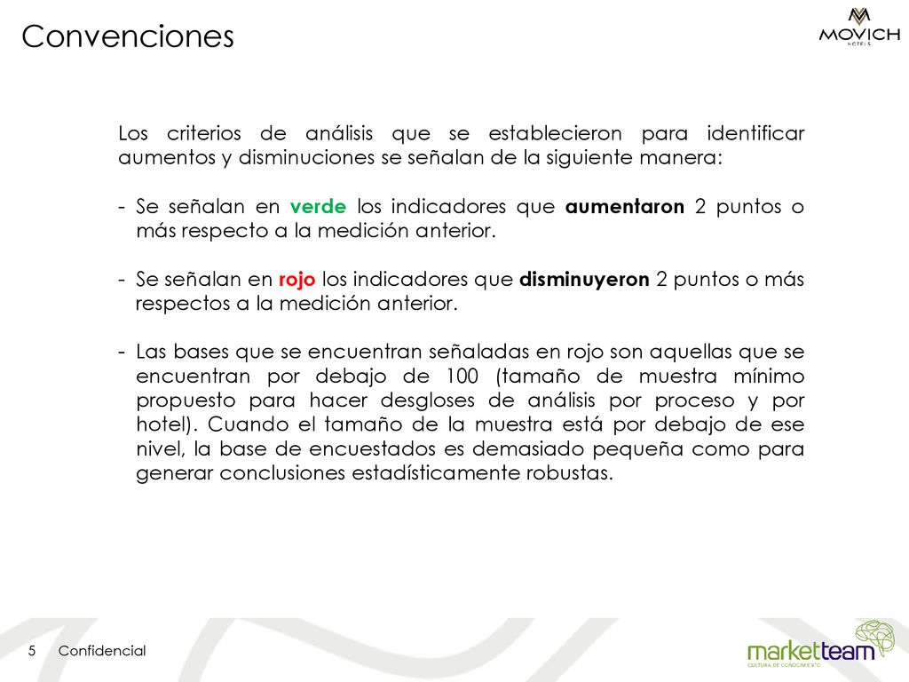 Convenciones Los criterios de análisis que se establecieron para identificar aumentos y disminuciones se señalan de la siguiente manera: