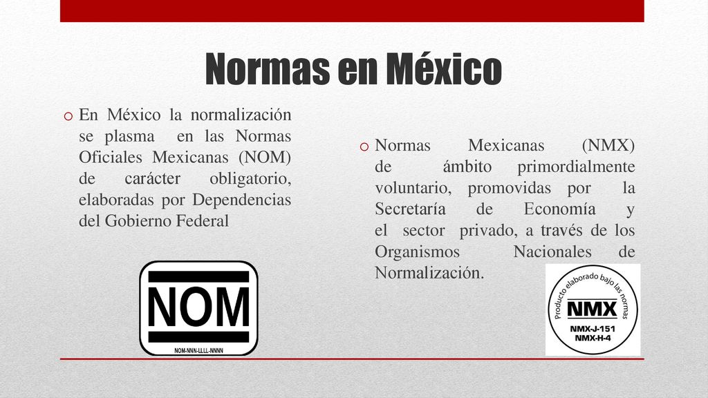 Normas en México
