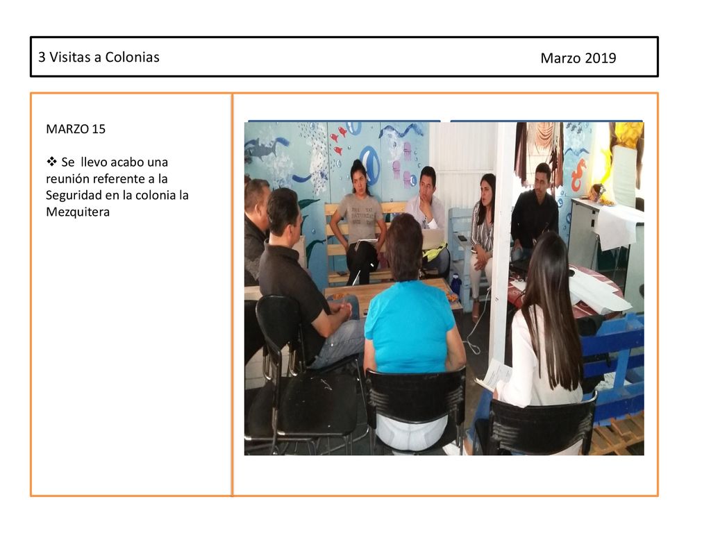 Marzo 2019 Foto Foto Foto Foto 3 Visitas a Colonias MARZO 15