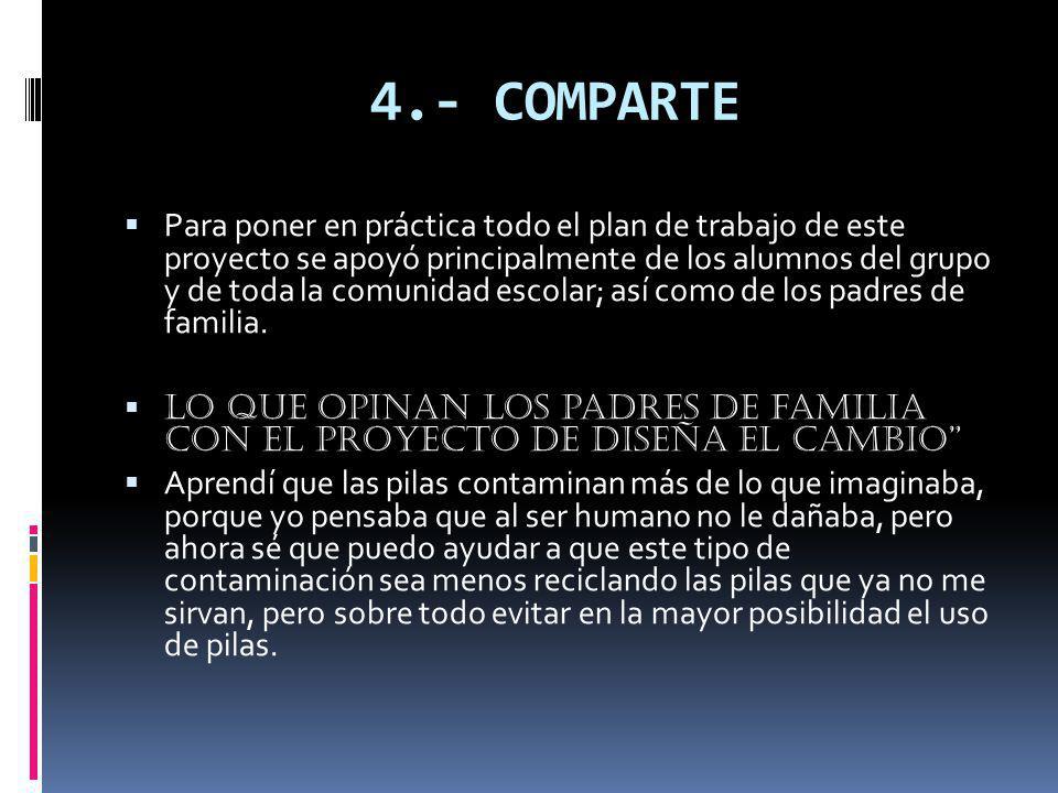 4.- COMPARTE