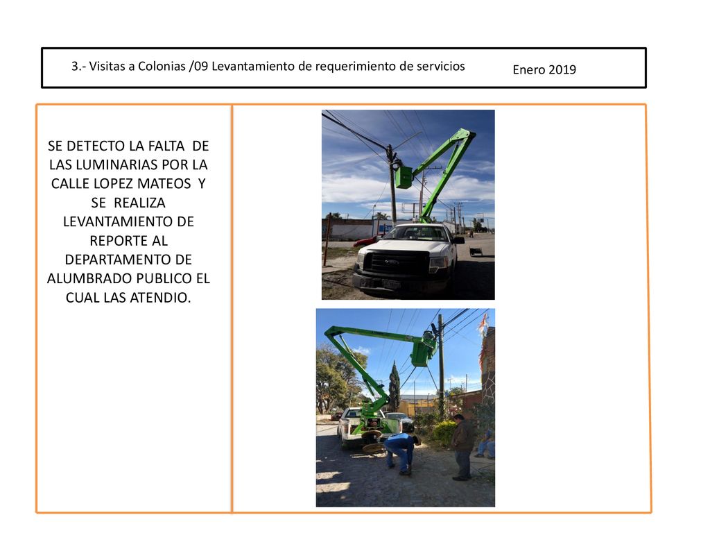 3.- Visitas a Colonias /09 Levantamiento de requerimiento de servicios