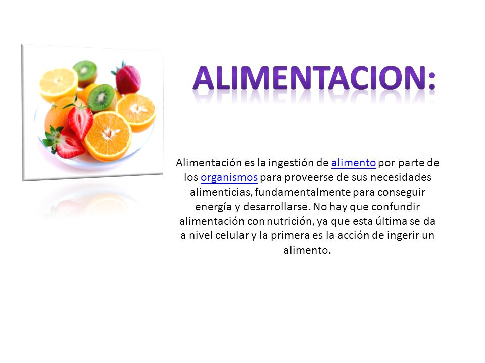 Proyectos sobre la alimentacion para ninos de preescolar