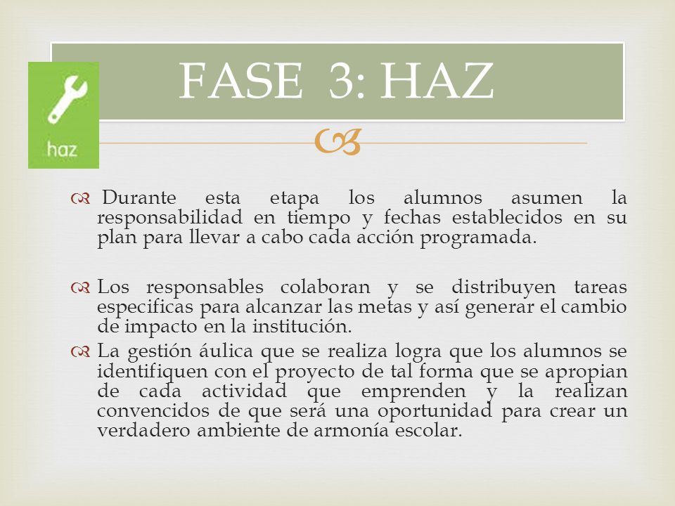 FASE 3: HAZ