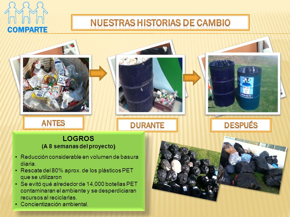 Nuestras historias de cambio (A 8 semanas del proyecto)