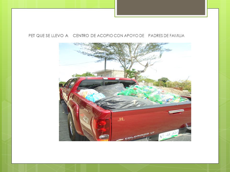 PET QUE SE LLEVO A CENTRO DE ACOPIO CON APOYO DE PADRES DE FAMILIA