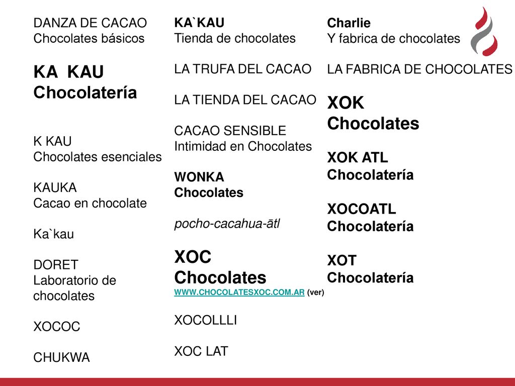 KA KAU Chocolatería XOK Chocolates XOC XOK ATL Chocolatería XOCOATL