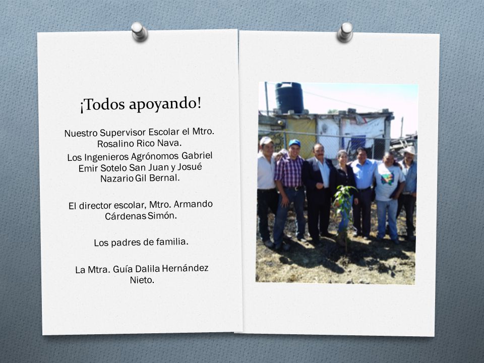 ¡Todos apoyando! Nuestro Supervisor Escolar el Mtro. Rosalino Rico Nava.