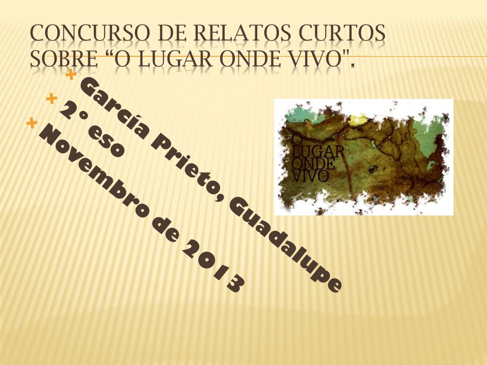 CONCURSO DE RELATOS CURTOS SOBRE O LUGAR ONDE VIVO .