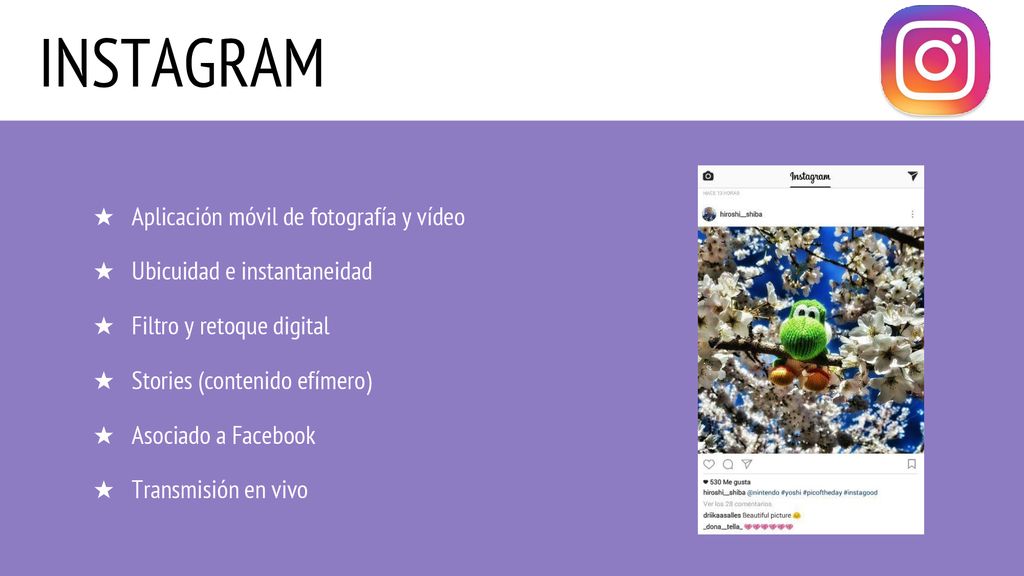 INSTAGRAM Aplicación móvil de fotografía y vídeo