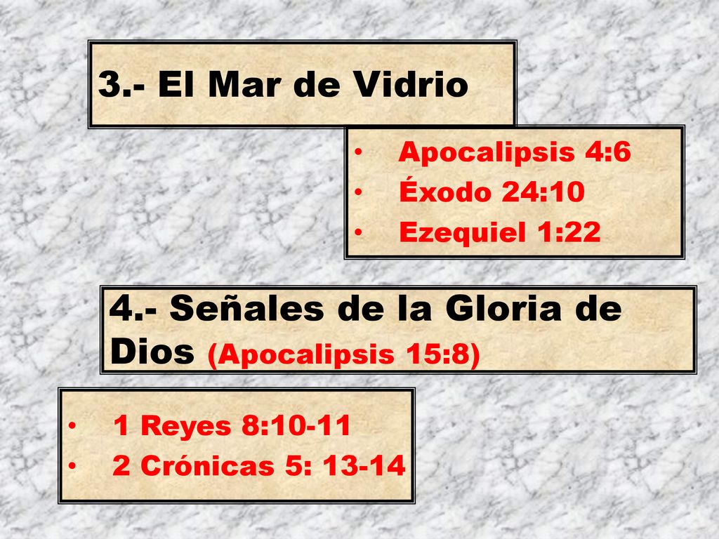 4.- Señales de la Gloria de Dios (Apocalipsis 15:8)