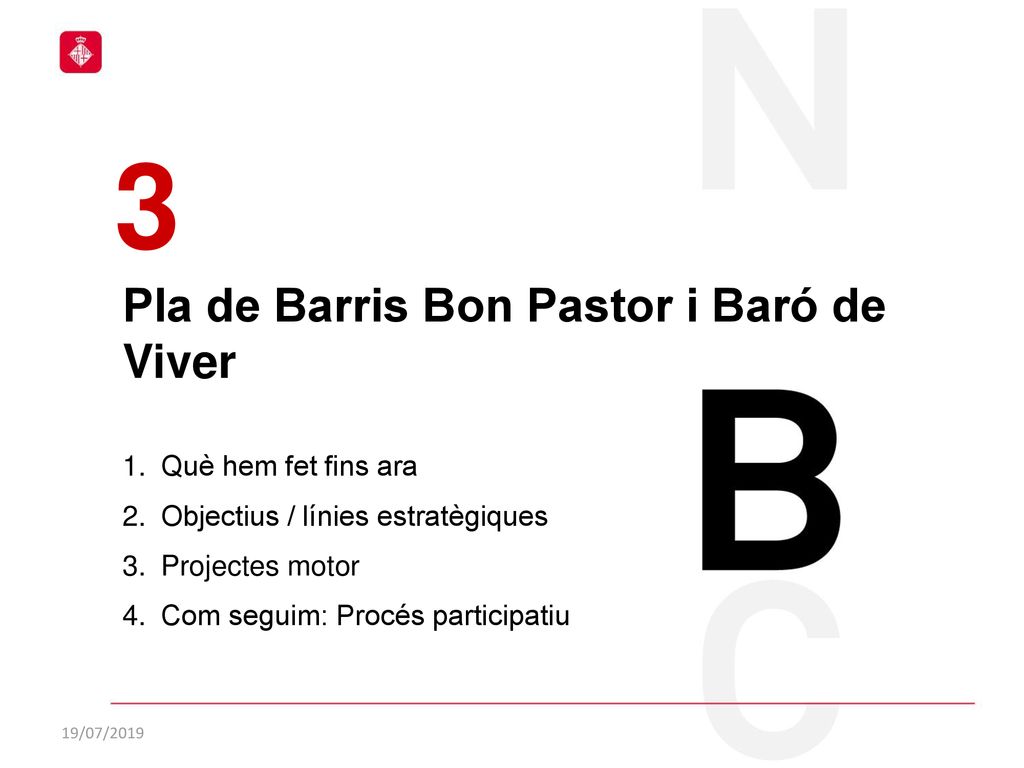 3 Pla de Barris Bon Pastor i Baró de Viver Què hem fet fins ara