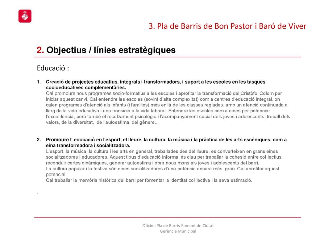 3. Pla de Barris de Bon Pastor i Baró de Viver