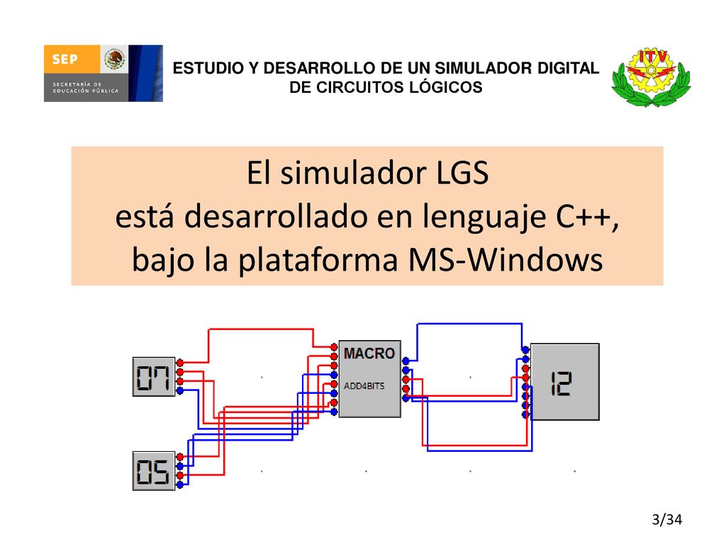 ESTUDIO Y DESARROLLO DE UN SIMULADOR DIGITAL DE CIRCUITOS LÓGICOS
