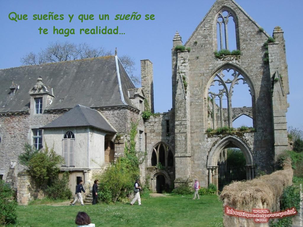 Que sueñes y que un sueño se te haga realidad…