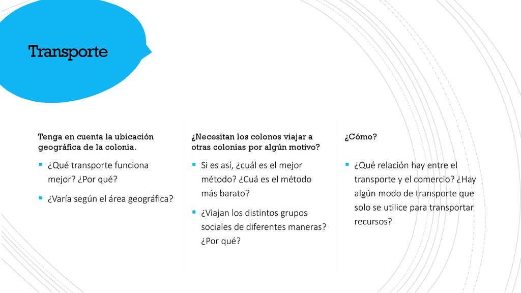 Transporte ¿Qué transporte funciona mejor ¿Por qué