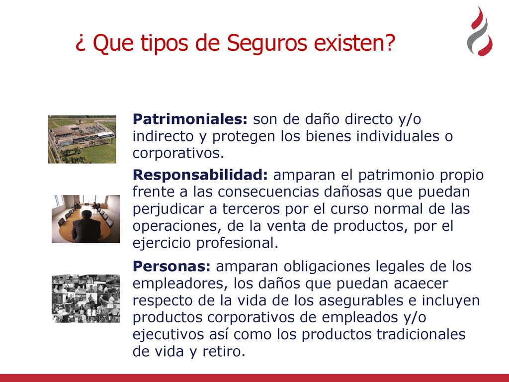 ¿ Que tipos de Seguros existen