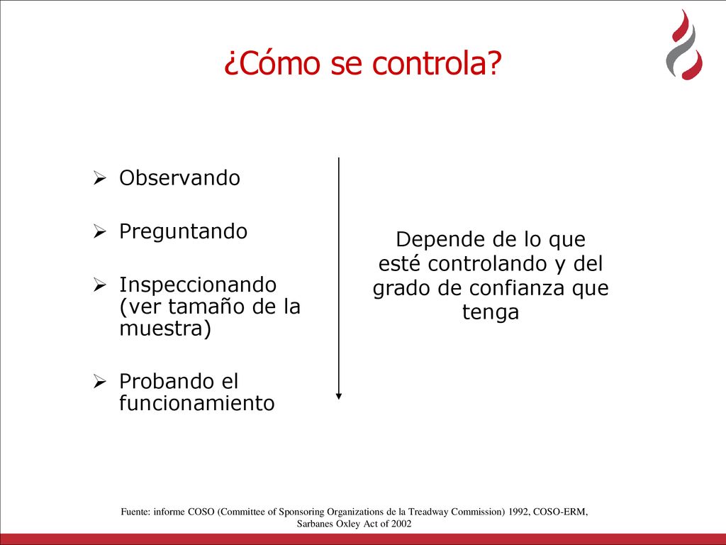 Depende de lo que esté controlando y del grado de confianza que tenga