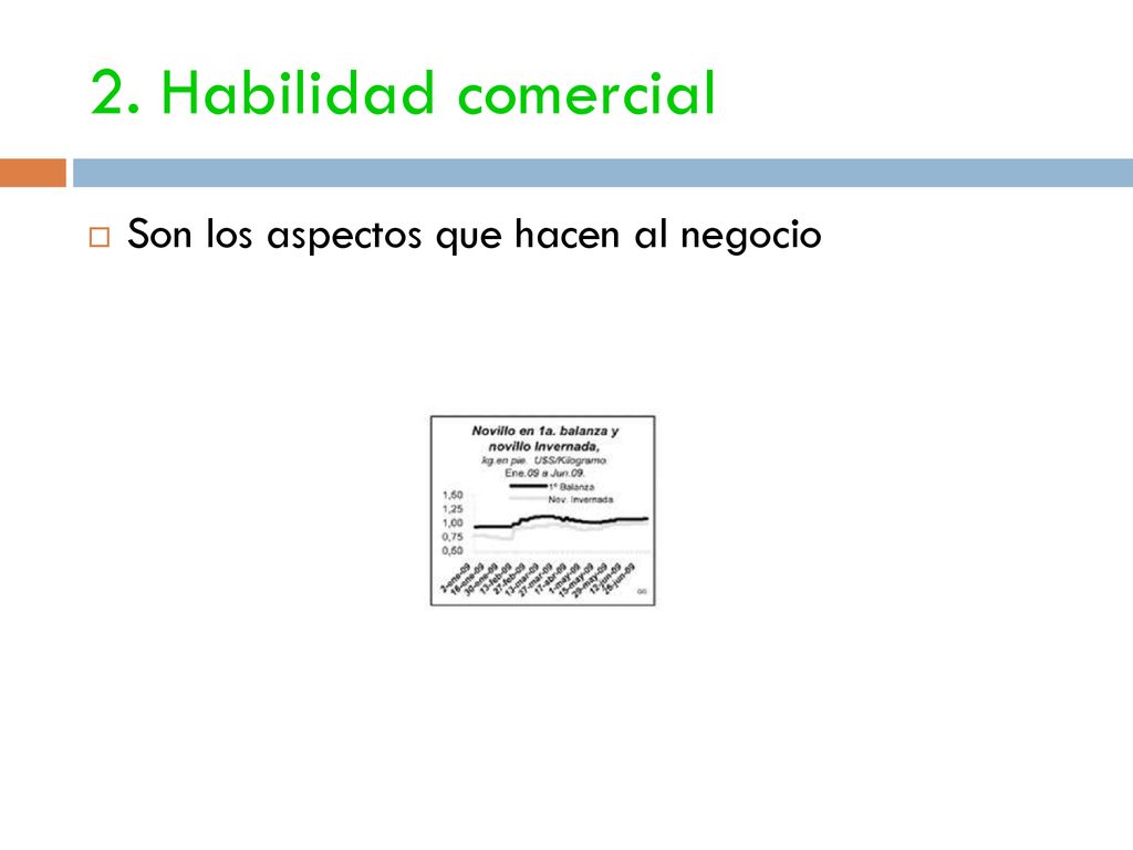 2. Habilidad comercial Son los aspectos que hacen al negocio