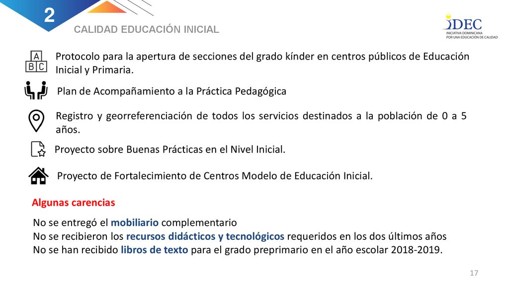 2 CALIDAD EDUCACIÓN INICIAL. Protocolo para la apertura de secciones del grado kínder en centros públicos de Educación Inicial y Primaria.