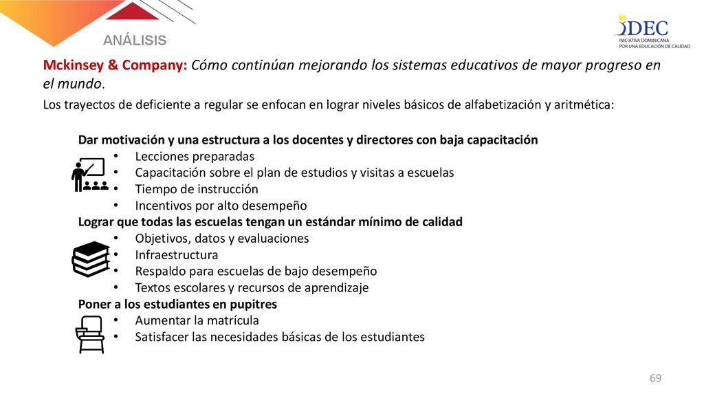 ANÁLISIS Mckinsey & Company: Cómo continúan mejorando los sistemas educativos de mayor progreso en el mundo.