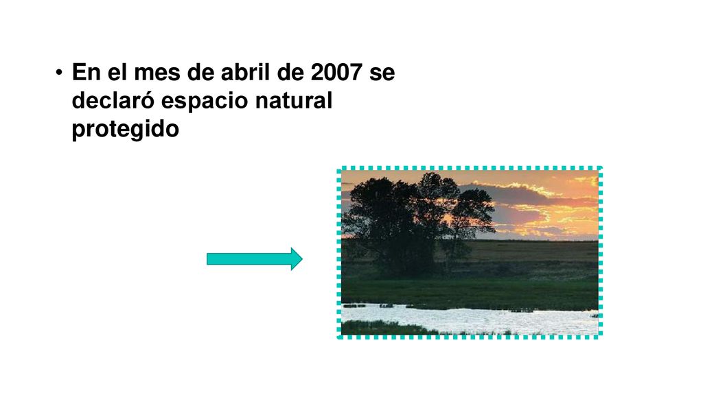 En el mes de abril de 2007 se declaró espacio natural protegido