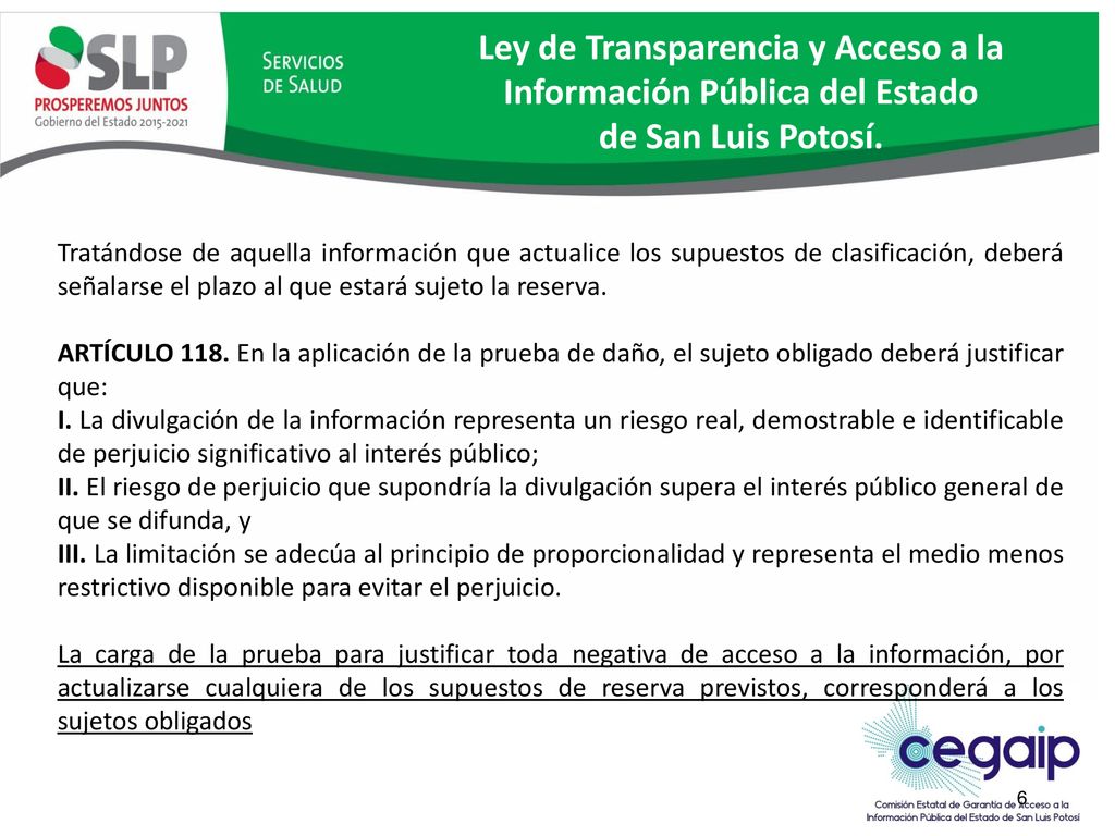 Ley de Transparencia y Acceso a la Información Pública del Estado