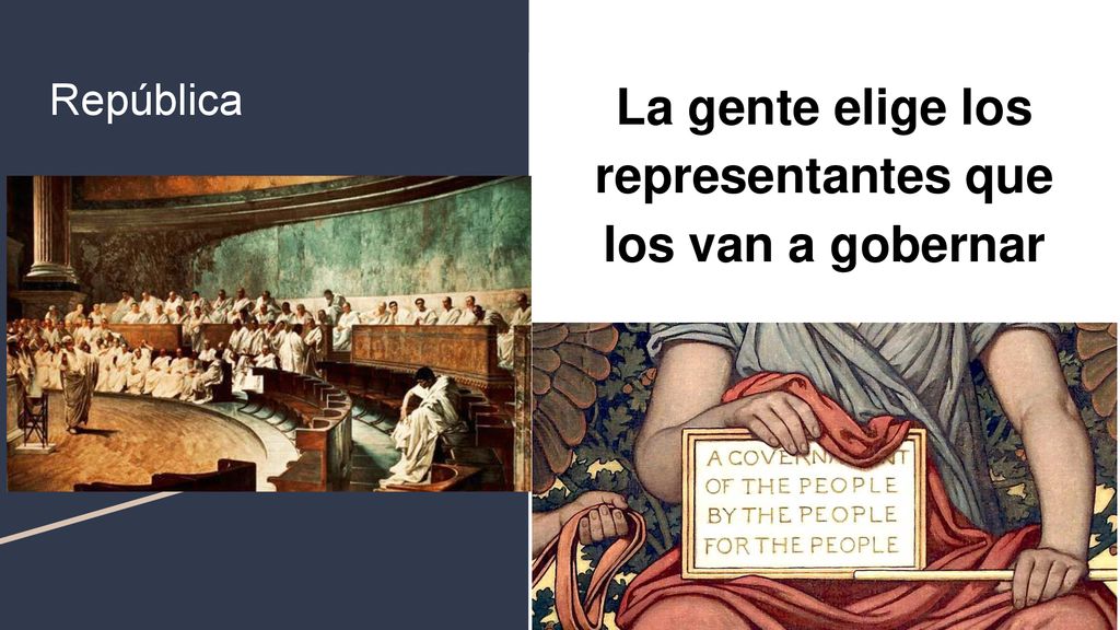 La gente elige los representantes que los van a gobernar