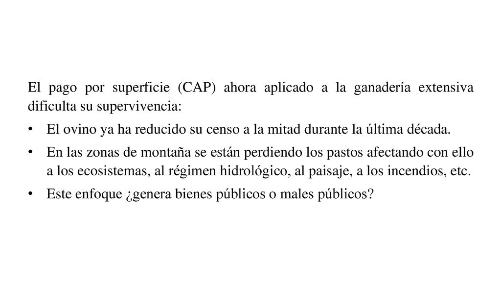 El pago por superficie (CAP) ahora aplicado a la ganadería extensiva dificulta su supervivencia: