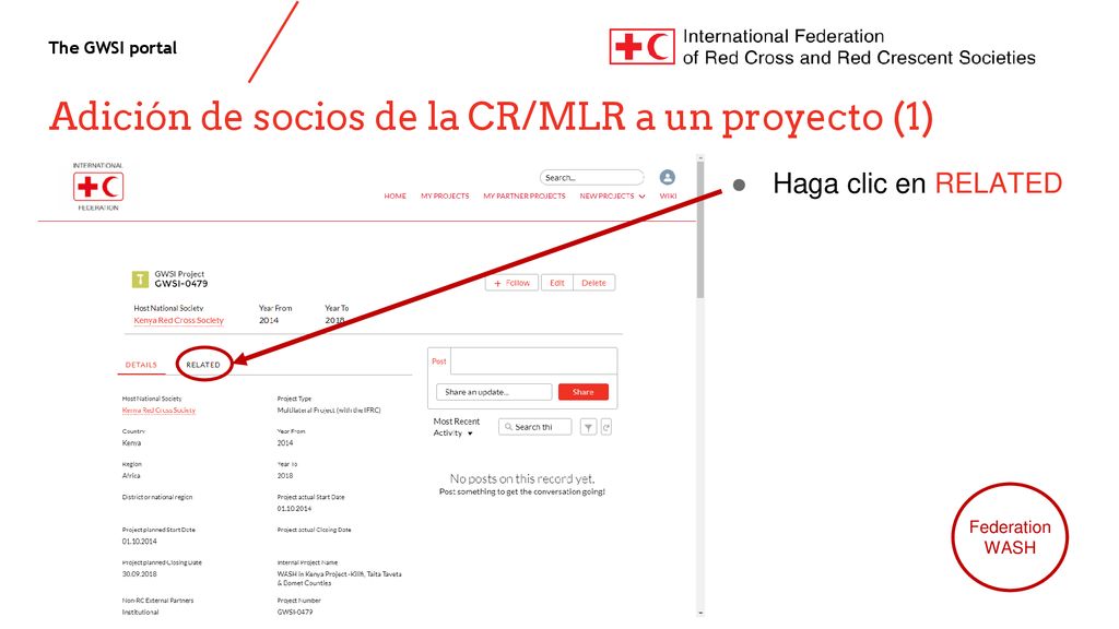 Adición de socios de la CR/MLR a un proyecto (1)